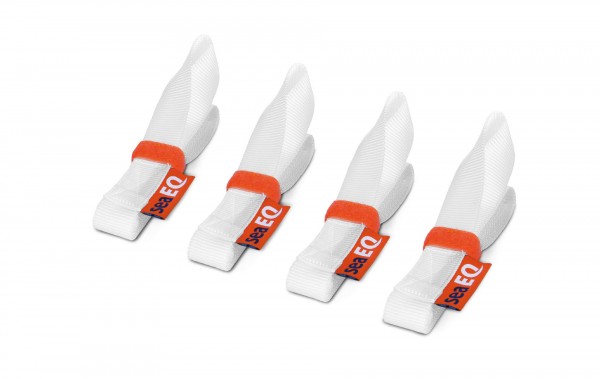 seaEQ Segeleinbinder SR 2000 weiß – Segelbinder aus Polypropylengurtband (4er-Set)