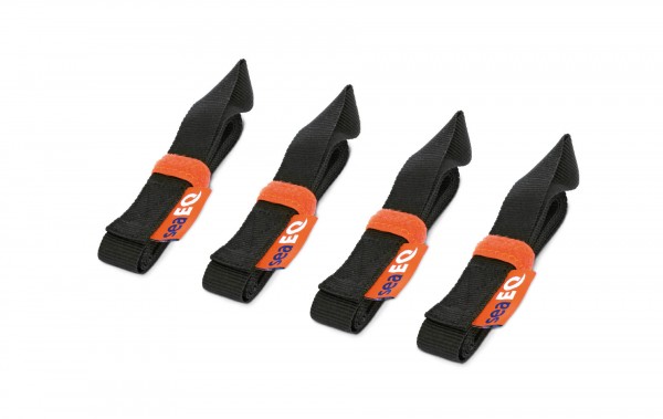 seaEQ sail tie SR 1200 black – polypropylene webbing (set of 4)